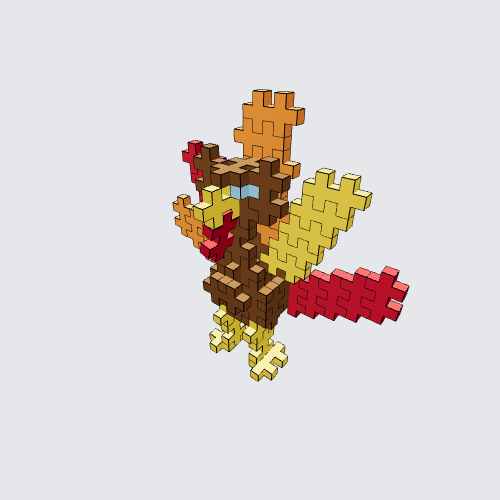 Plus-Plus Turkey Instructions