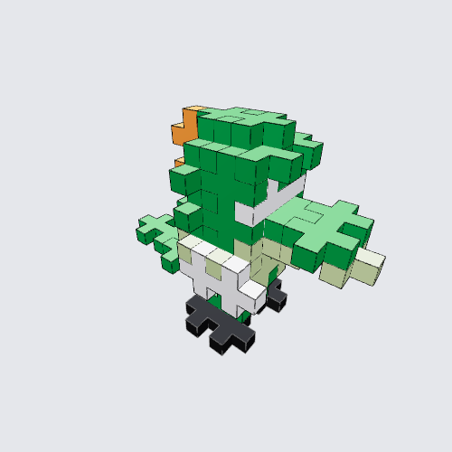 Plus-Plus Vector the crocodile from Sonic instructions