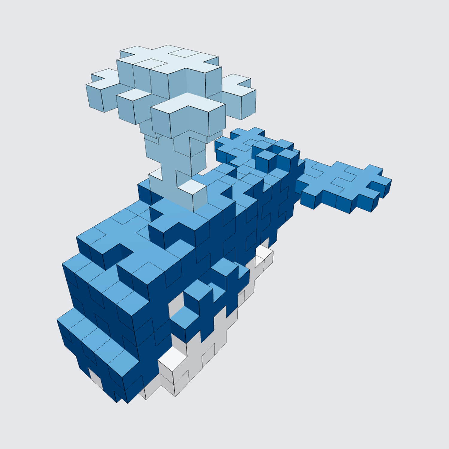Plus-Plus Whale preview