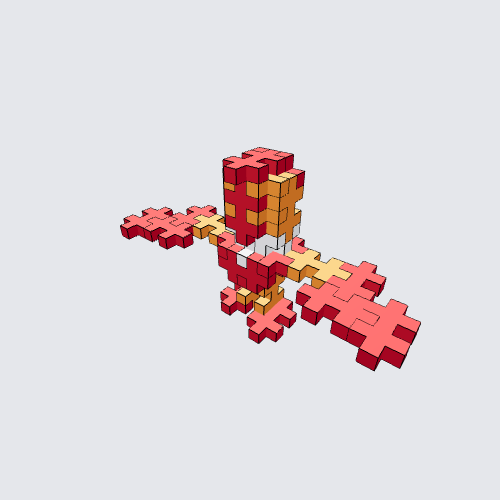Plus-Plus Yiga Clan Member (Legend of Zelda) Instructions