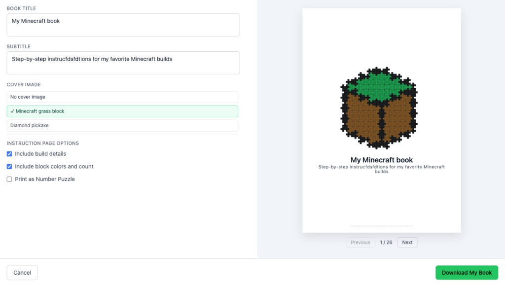 Create Your Own Plus-Plus Instruction Book