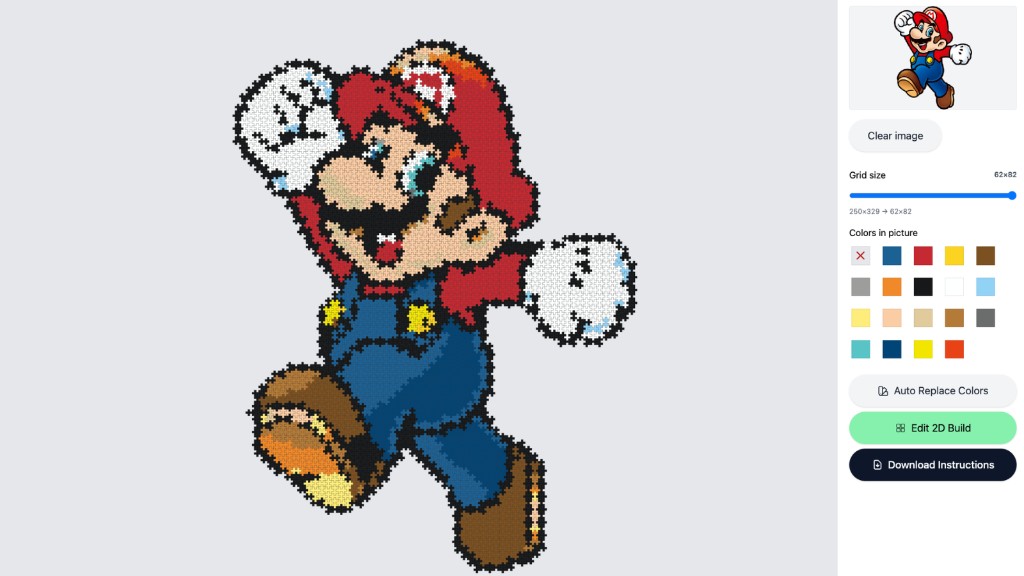 Turn Any Picture Into a Plus-Plus 2D Mosaic