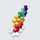 Plus-Plus rainbow 3D instructions
