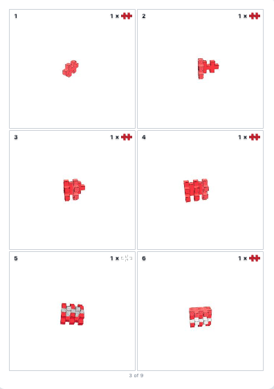 Plus-Plus Spiderman printable instructions page 2 with step-by-step build steps
