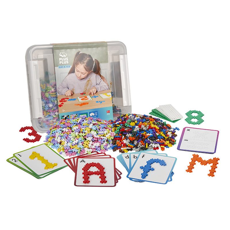 ABC & 123 Education Tub - 2000 pcs Plus-Plus set