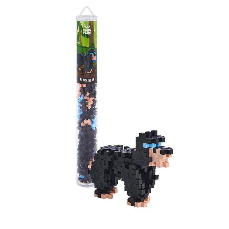Black Bear ยท 70 pieces Plus-Plus tube