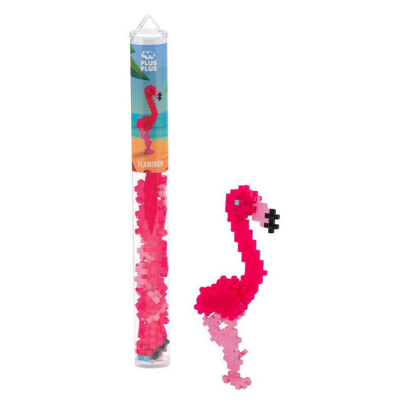 Flamingo · 70 pieces Plus-Plus tube