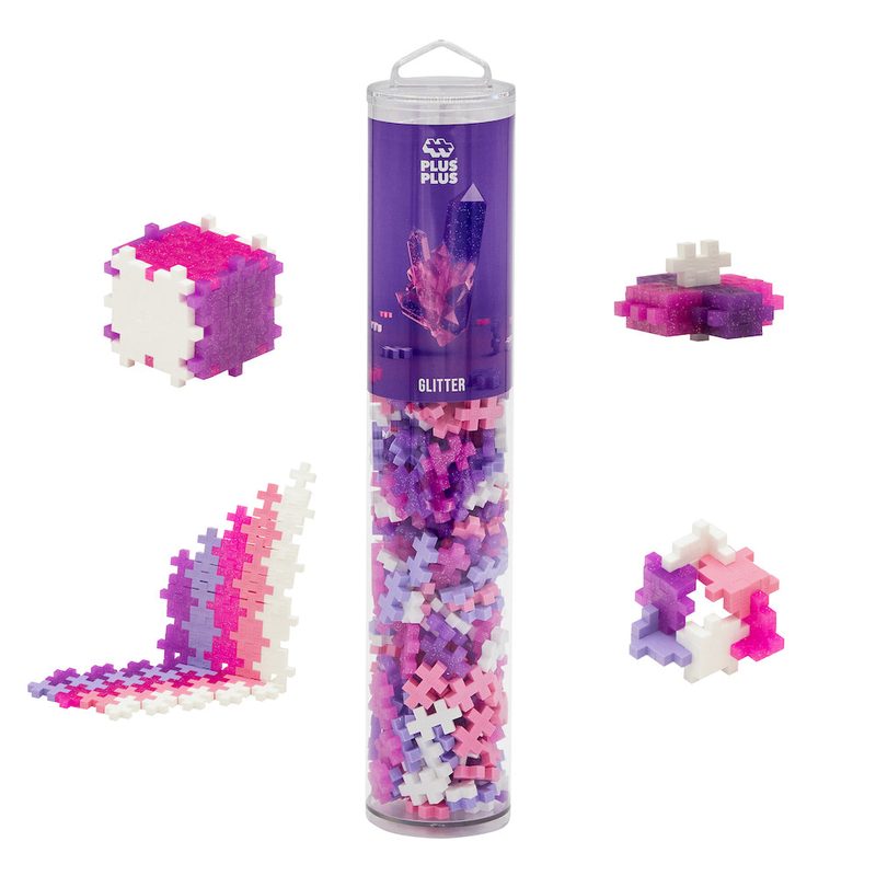 Glitter Mix · 240 pieces Plus-Plus tube