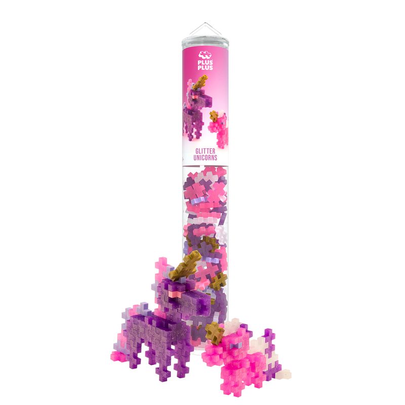 Glitter Unicorns - 100 Piece Tube Plus-Plus Instructions