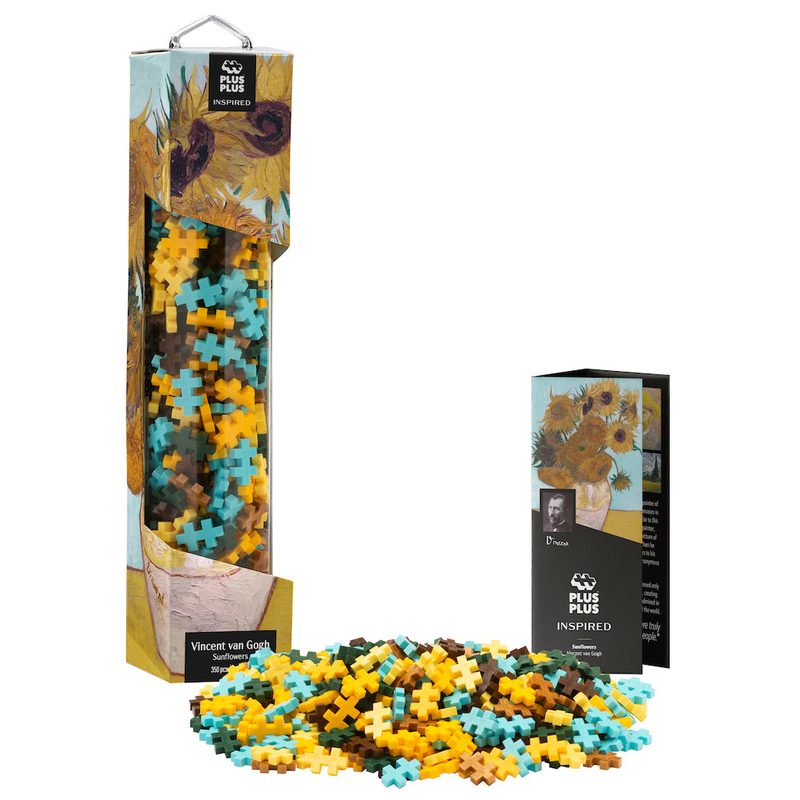 Inspired - Van Gogh - Sunflowers - 350 Piece Tube Plus-Plus Instructions