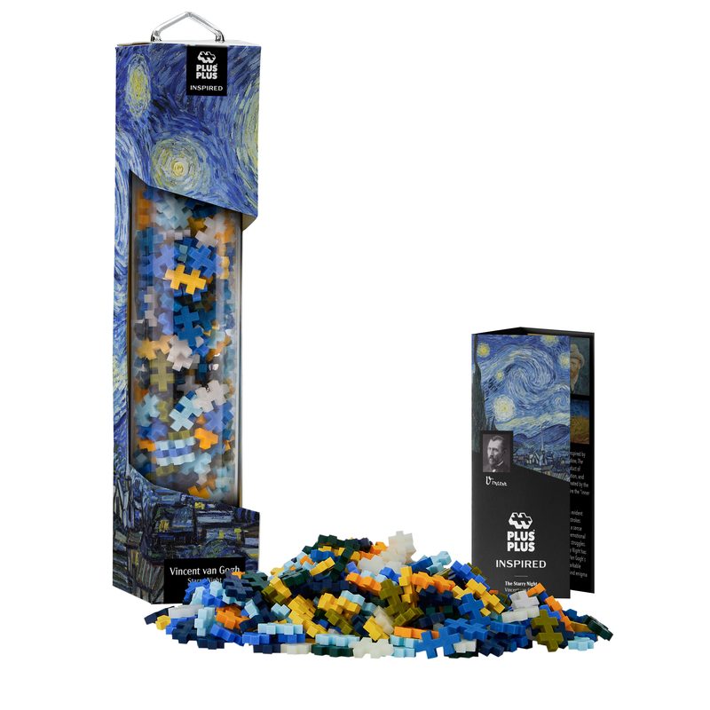 Inspired - Van Gogh - The Starry Night - 350 Piece Tube Plus-Plus Instructions