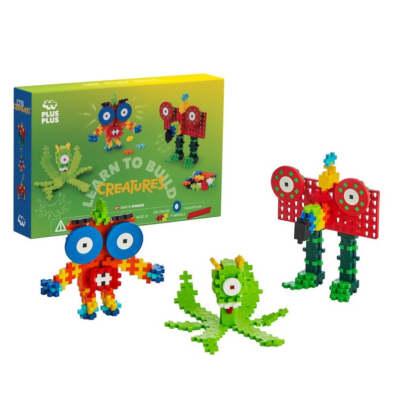 Learn To Build - Creatures - 240 Piece Set Plus-Plus Instructions