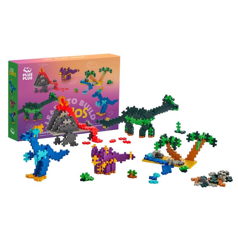 Learn To Build - Dinosaurs - 400 Piece Set Plus-Plus Instructions