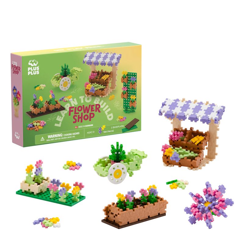 Learn To Build - Flower Shop - 400 Piece Set Plus-Plus Instructions
