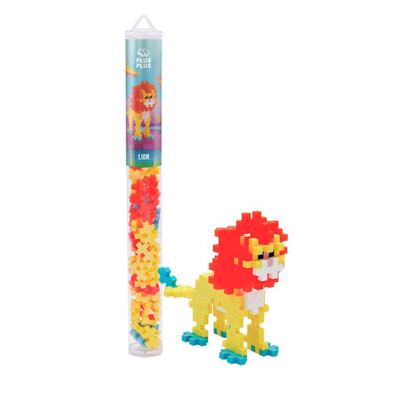 Lemon Lion - 70 Piece Tube Plus-Plus Instructions