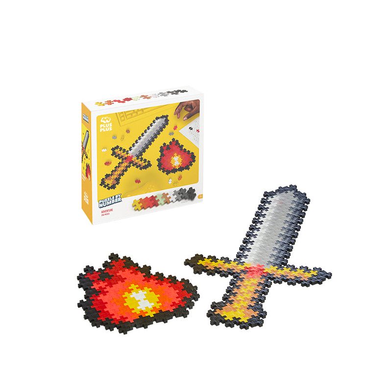 250 pc Adventure - Puzzle By Number Plus-Plus set