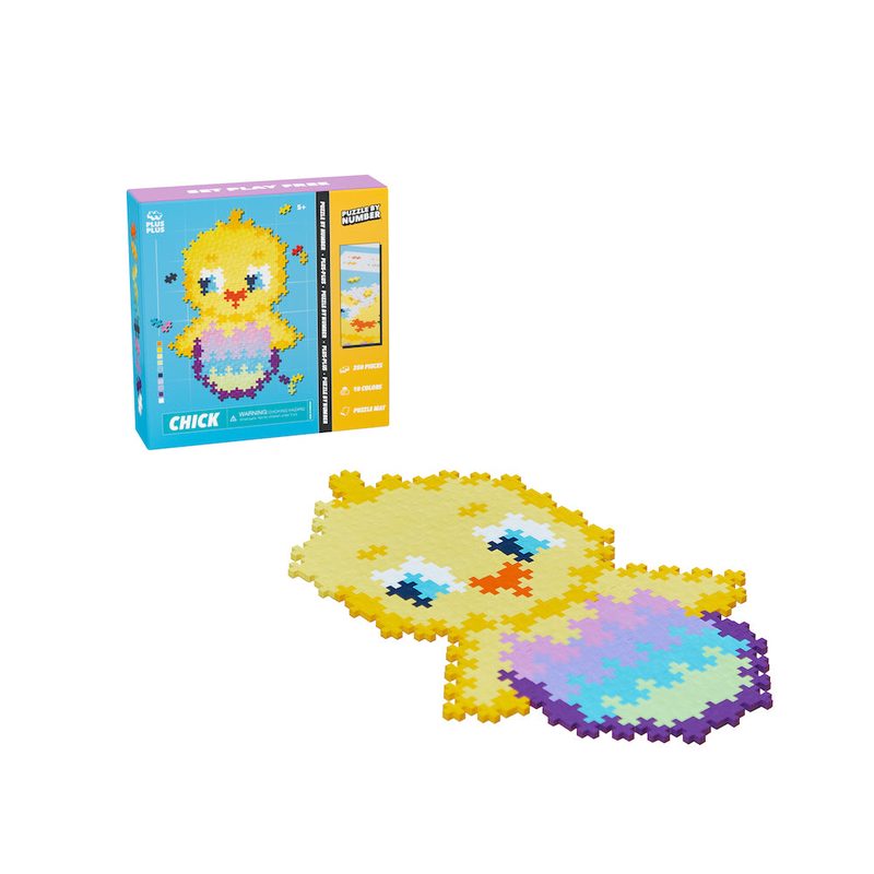 250 pc Chick - Puzzle By Number - 250 Piece Set Plus-Plus Instructions