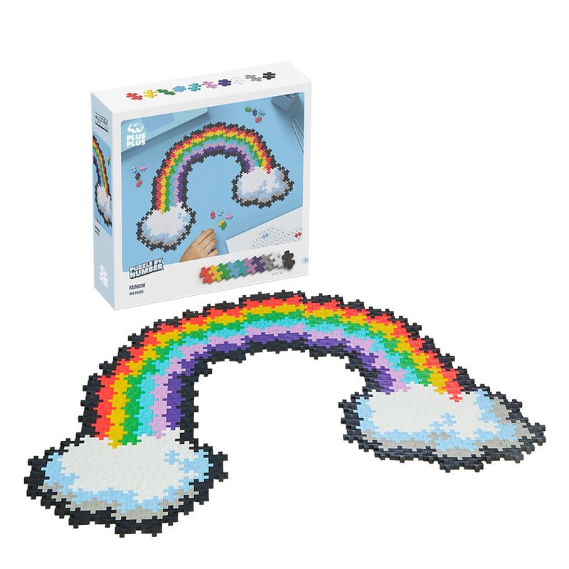 500 pc Rainbow - Puzzle By Number Plus-Plus set
