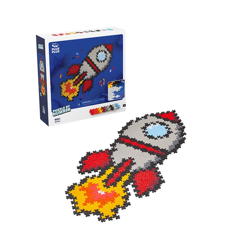 500 pc Rocket - Puzzle By Number Plus-Plus set