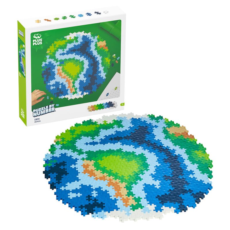 800 pc Earth - Puzzle By Number Plus-Plus set
