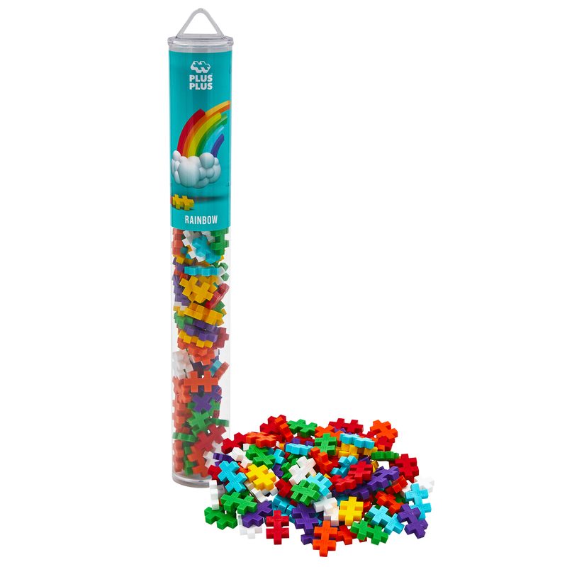 Rainbow Mix · 100 pieces Plus-Plus tube