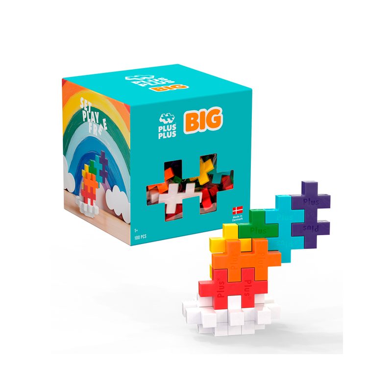 BIG Rainbow Mix · 100 pieces Plus-Plus tube