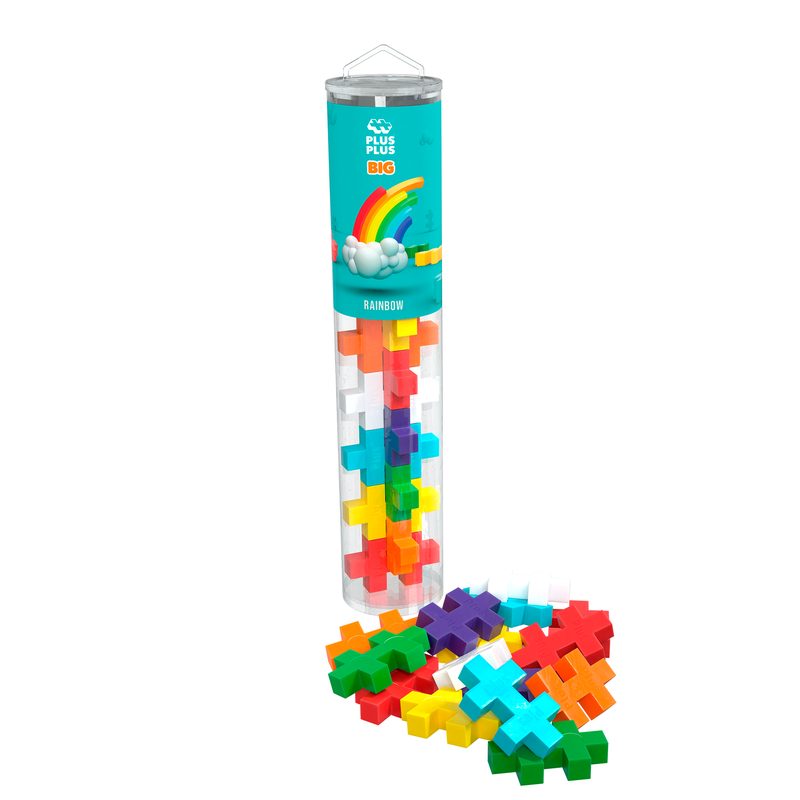 Rainbow Mix - BIG 15 Piece Tube Plus-Plus Instructions