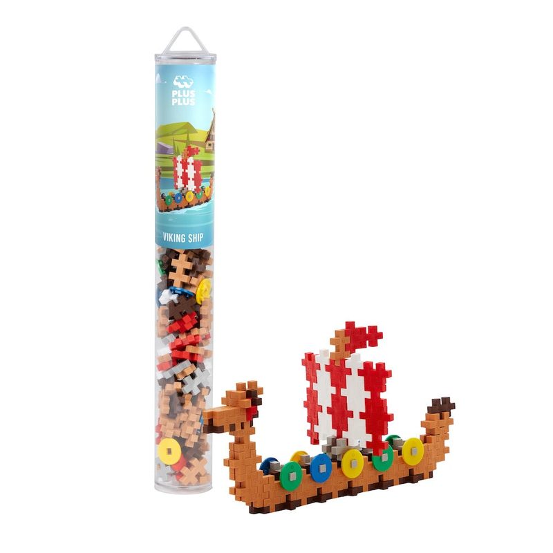 Viking Ship · 100 pieces Plus-Plus tube